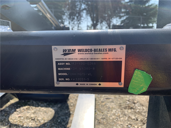 2023 WELDCO-BEALES MFG WA380-8 Mat Grapple AT0050399