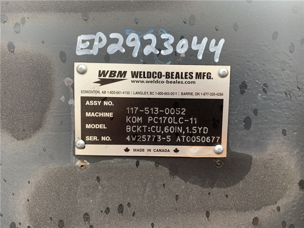 2023 WELDCO-BEALES MFG Series 150 60" Cleanup Bucket AT0050677