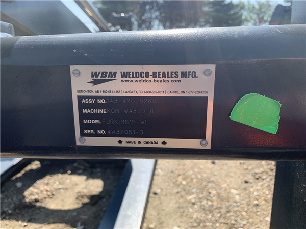 2023 WELDCO-BEALES MFG WA380-8 Mat Grapple AT0050397