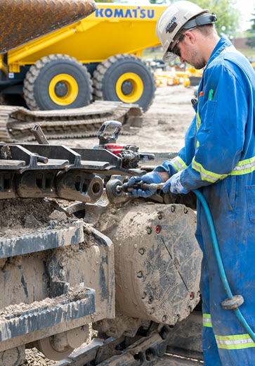 0% de financement sur les trains de roulement Komatsu pendant 24 mois 